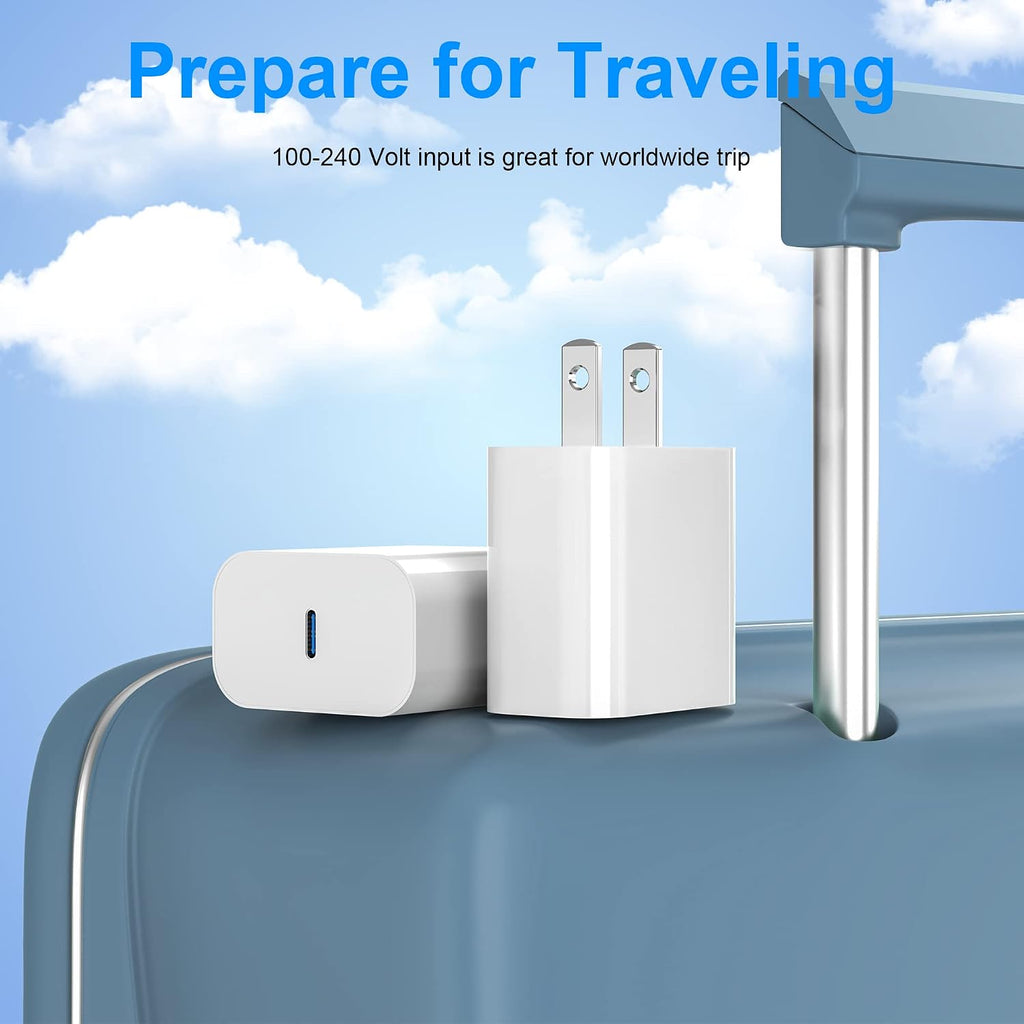 USB C Fast Charging Wall Plug (2 Pack) - SlickShield
